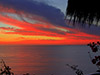 Sunset view from Ocho Cascadas